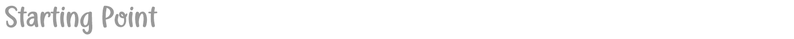 Starting Point font preview